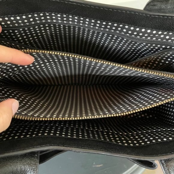 Structured Black Leather Kate Spade New York Handbag - Picture 9 of 10